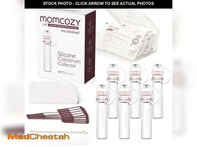 Lot 74-11553827 - Momcozy Colostrum Collector Reusable Breast Milk Collector with Storage Case and Cotton Wipe, Portab...