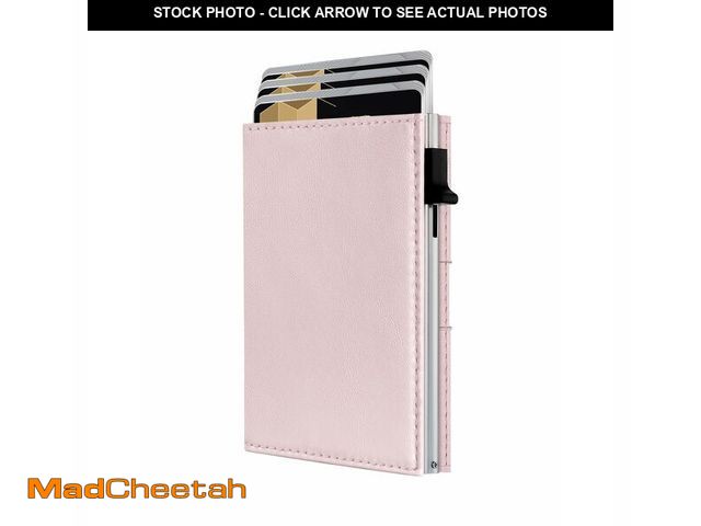 Lot 74-14271567 - QLD RFID Wallet Women - Small Slim Trifold Wallet Anti-Theft Pop up Card Holder, Minimalist, Ultra T...