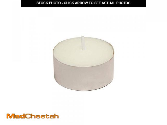 Lot 74-12410432 - LUMABASE Extended Burn Tea Light Candles- 100-Count - UNUSED