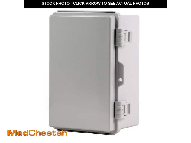 Lot 74-14074611 - NEMA 4X 4.72 in. L x 6.3 in. W x 8.66 in. H PC Plastic Gray Weatherproof Electrical Junction Box wit...
