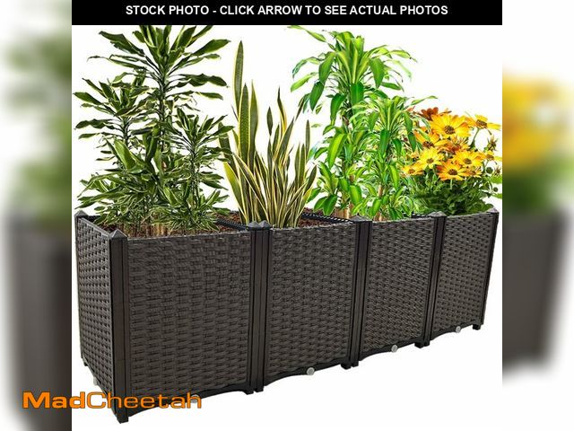 Lot 74-10787047 - Large Planter for Outdoor Plants Raised Garden Bed Elevated Garden Boxes Plant pots Planter Box Gard...