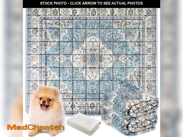 Lot 74-12047425 - AIHSUMC Washable Thickened Pee Pads for Dogs, 2 Pack (36"x42") Upgrade Reusable Puppy Pads with Non-...