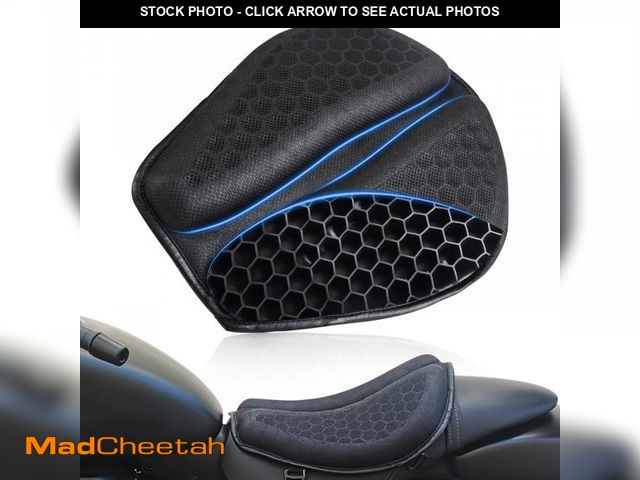 Lot 74-12312926 - SKYJDM Foldable Motorcycle Gel Seat Cushion, Large 3D-Honeycomb Structure Shock Absorption &amp; Bre...