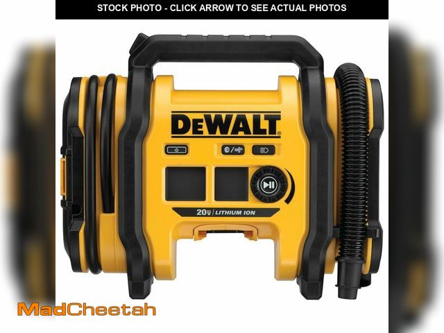 Lot 74-13949031 - DEWALT Tire Inflator Portable Air Compressor 20V MAX, Car Air Pump with Automatic Shut Off, LED Ligh...