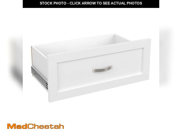 Lot 74-14343213 - ClosetMaid Style+ 10 in. H x 25 in. W White Shaker Drawer Kit for 25 in. W Style+ Tower - UNUSED