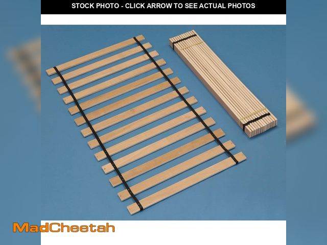 Lot 74-12746743 - Signature Design By Ashley Platform Brown Wood Frame Twin Platform Bed Roll Slats - UNUSED