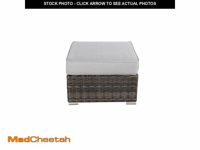 Lot 74-12771051 - Fully Assembled Outdoor Ottoman with Cushion - UNUSED