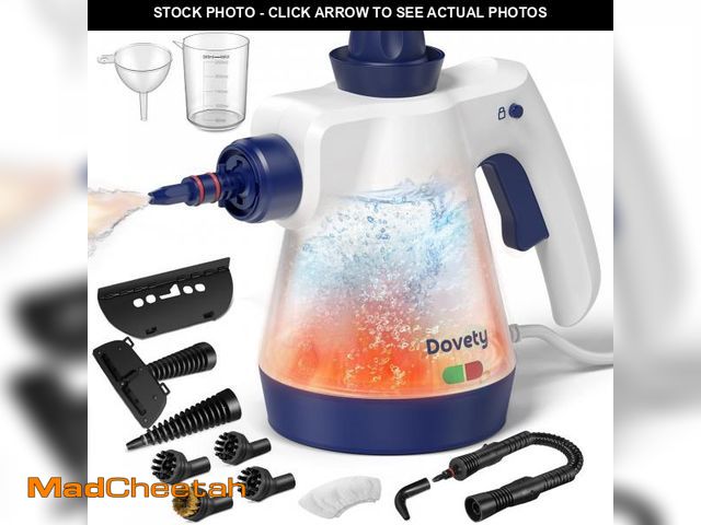 Lot 74-12538113 - Steam Cleaner, Pressurized Handheld Steam Cleaner for Home with 12pcs Accessories &amp; Safety Lock,...
