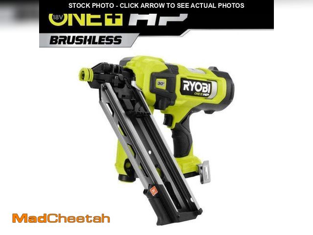 Lot 74-12797334 - Ryobi DISPLAY ONE+ HP 18V Brushless Cordless 30Â° Framing Nailer - USED