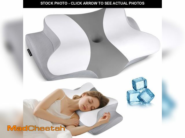 Lot 74-14265660 - Cervical Neck Pillow for Pain Relief - Ergonomic Pillow Side Sleeper Pillow for Sleeping, Orthopedic...