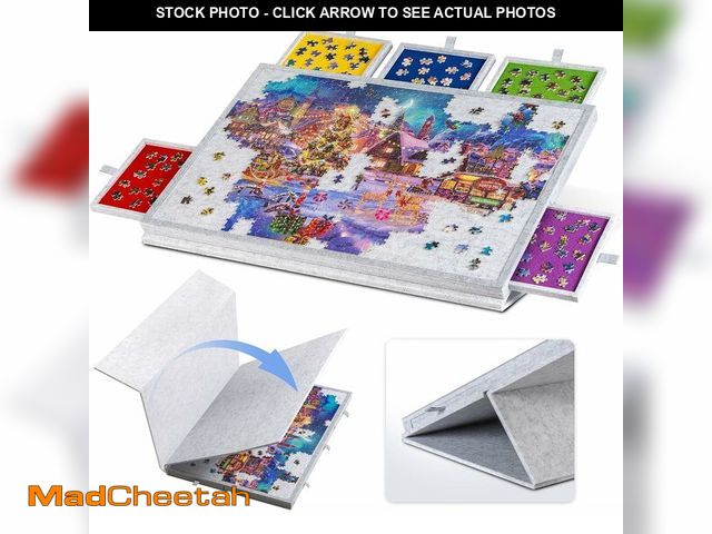 Lot 74-13584024 - Lavievert Tilting Puzzle Board with 2-in-1 Designed Stand &amp; Cover, Super Lightweight Felt Puzzle...