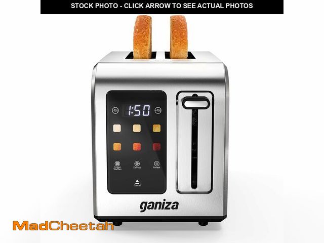 Lot 74-14297284 - Ganiza Smart Toaster 2 Slice with Touchscreen, Digital Countdown Timer, Touch Screen Toaster Wide Sl...