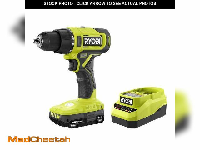 Lot 74-14316712 - RYOBI ONE+ 18V Cordless 1/2 in. Drill/Driver Kit with (1) Compact Battery and Charger - UNUSED