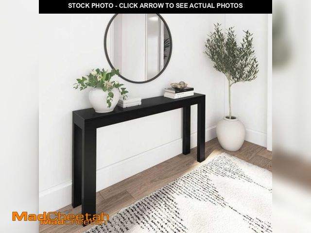 Lot 74-12034639 - Plank+Beam Modern Solid Wood Console Table, 56 Inch, Sofa Table, Narrow Entryway Table for Hallway, ...