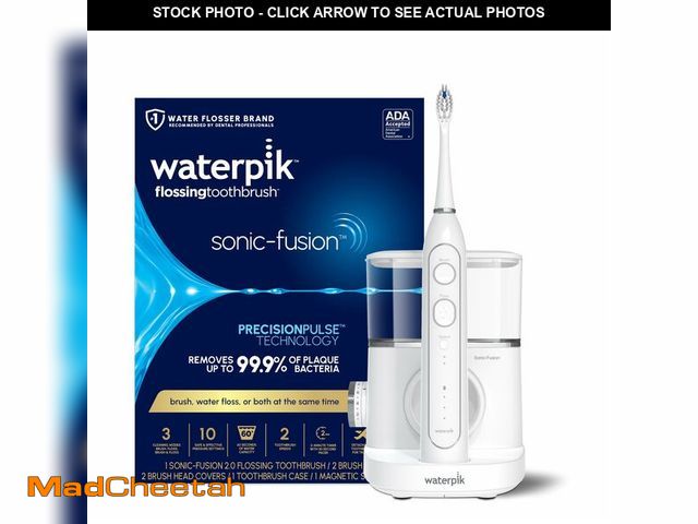 Lot 74-12883279 - Waterpik Sonic-Fusion 2.0 Professional Flossing Electric Toothbrush with Water Flosser Combo In One,...