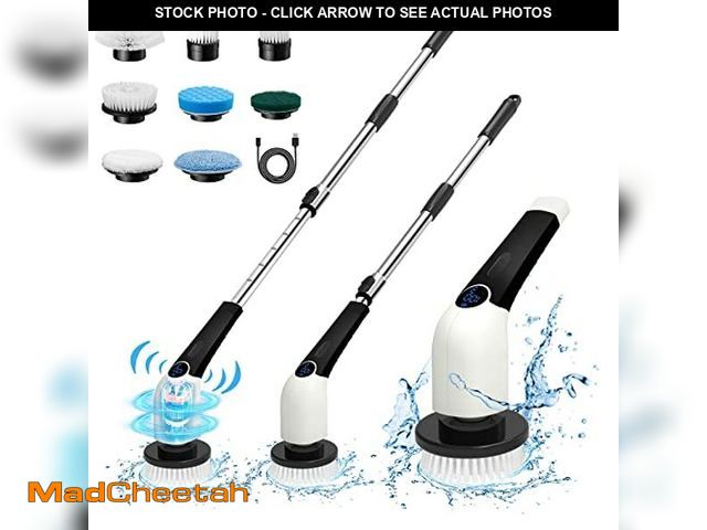 Lot 74-10823499 - Electric Spin Scrubber, 2024 Full-Body IPX7 Waterproof Cordless Shower Cleaning Brush with 4 Replace...