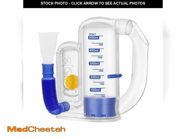 Lot 74-14206982 - Breathing Exercise Device for Lungs, Lung Exerciser Device, Deep Steady Inhalation Practice - USED