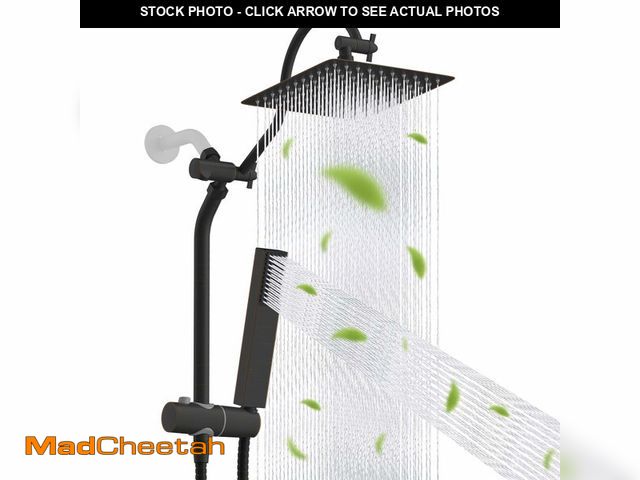 Lot 74-12603600 - Hibbent All Metal High Pressure 10'' Rainfall Shower Head, Showerhead Combo with 4-mode Handheld Spr...