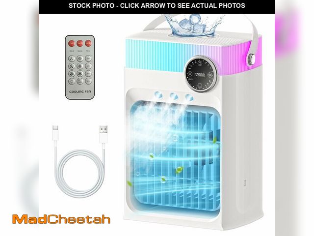 Lot 74-14479822 - Portable Air Conditioners, Mini Portable AC Unit for Bedroom, 1200ML Small Cooling Fan with Remote, ...