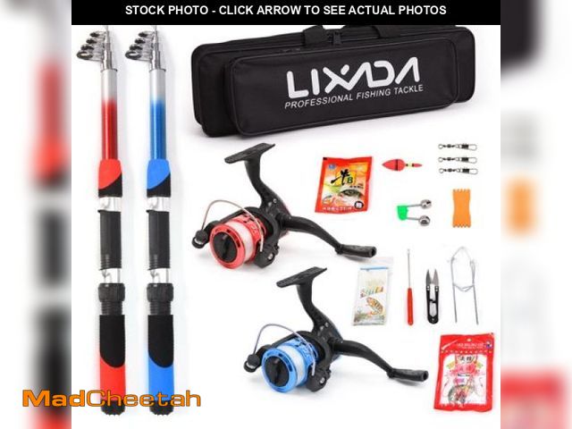 Lot 74-12143644 - Lixada Fishing Rod Freshwater Reel Combo Full Kit with 2PCS - UNUSED
