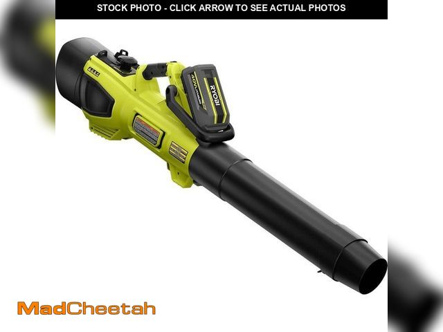 Lot 74-13112930 - RYOBI 40V HP Brushless 100 MPH 600 CFM Cordless Leaf Blower/Mulcher/Vacuum w/ Lawn &amp; Leaf Bag, (...