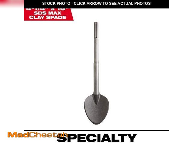 Lot 74-14308432 - Milwaukee 4-1/4 in. x 16 in. SDS-MAX Steel Clay Spade - USED