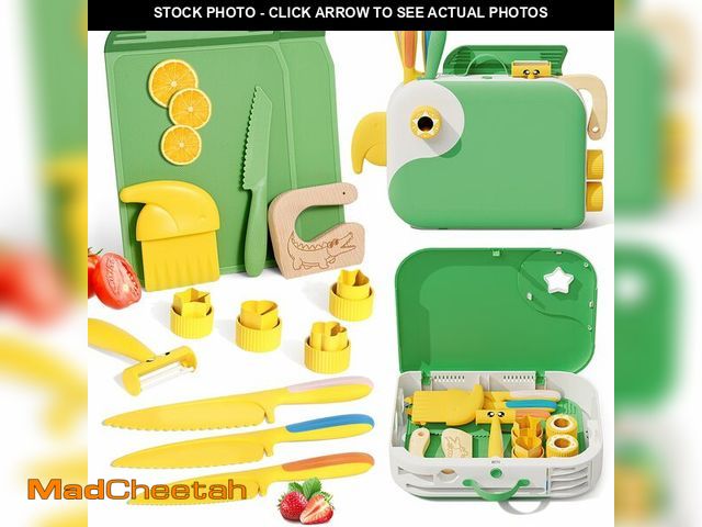 Lot 74-14336712 - Lullulii Montessori Kitchen Tools for Toddlers,Kids Knife for Real Cooking,Toddlers Knife Set with S...