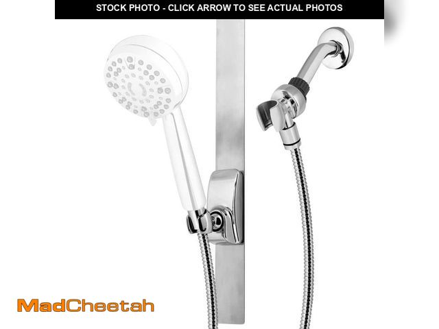 Lot 74-12870804 - Waterpik 18 in. Magnetic Shower Slide Strip Accessory Kit in Chrome - UNUSED