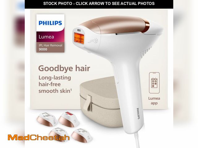 Lot 74-13547160 - Philips Lumea 9000 Series IPL Hair Removal Device, Visible Permanent Laser Hair Reduction Done at Ho...