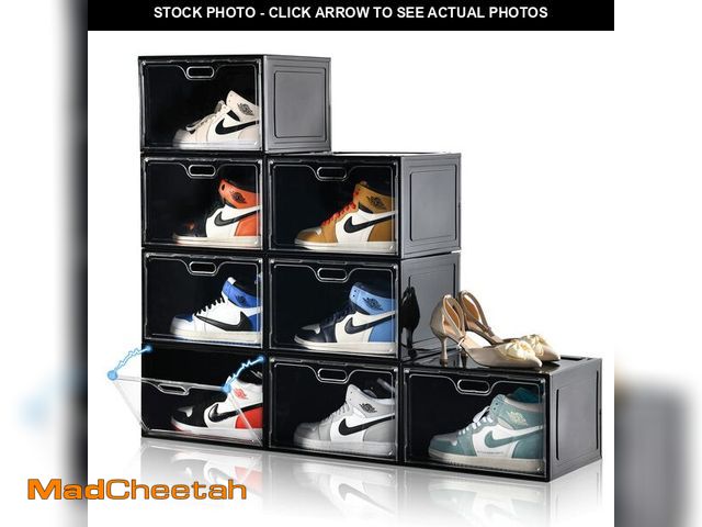 MadCheetah.com - Lot 74-12323307 - Amllas 8 Pack Shoe Boxes Black ...
