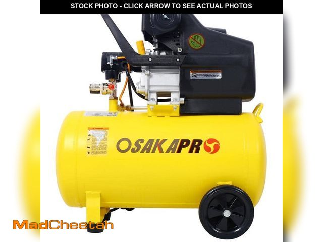 Lot 74-12804786 - WRIGHTMASTER 13.0 Gal. 4.5 HP 115 PSI Ultra Quiet Electric Air Compressor in Yellow - UNUSED