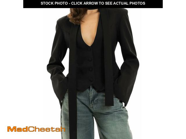Lot 74-14053455 - Tcremisa Blazers for Women Business Casual V Neck Button Up Blazer Jackets Dressy Long Sleeve Office...