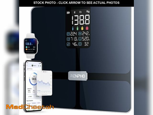 Lot 74-13772166 - RENPHO Scale for Body Weight, Smart Scale with BMI, Body Fat, Muscle Mass, Bluetooth, 13 Metrics wit...
