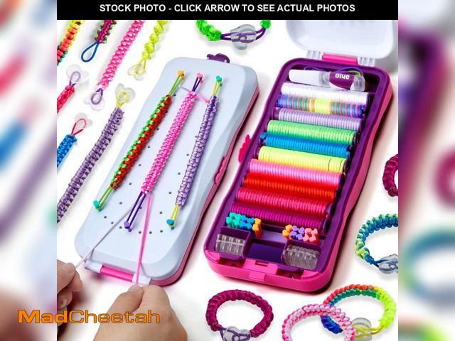 Lot 74-12330742 - Pretty Me Friendship Bracelet Making Kit for Girls - Crafts for Girl - String Bracelets Maker - Gift...