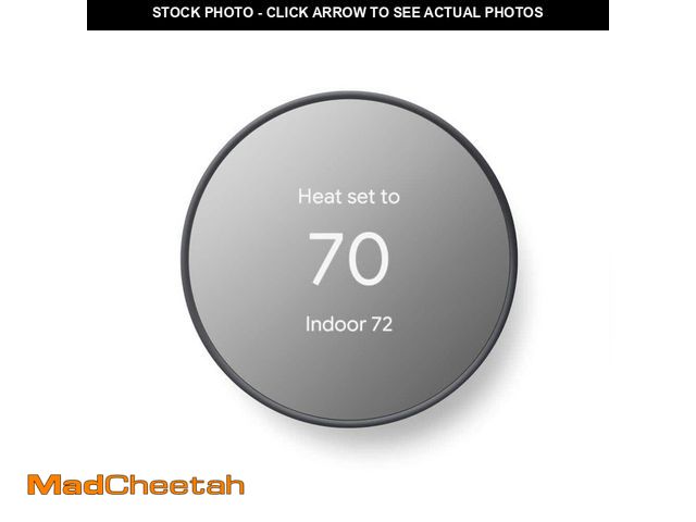 Lot 74-13002031 - Google Nest Thermostat - Smart Programmable Wi-Fi Thermostat - Charcoal - UNUSED