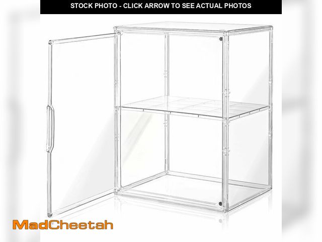 Lot 74-14264428 - Amllas Acrylic Display Case for Collectibles, Clear Acrylic Display Box with 3 Adjustable Layers and...