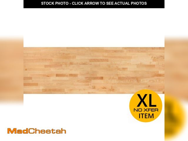 Lot 74-12673604 - Hampton Bay 8 ft. L x 25 in. D Finished Engineered Birch Butcher Block Countertop with Standard Edge...