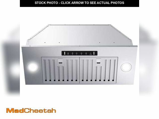 Lot 74-13113149 - VIKIO 28 in. 900 CFM Ductless Convertible Insert Range Hood in Stainless Steel with LED 4 Speed Gest...