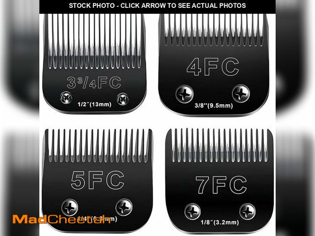 Lot 74-12708605 - 4PCS Dog Grooming Replacement Blades Compatible with Andis/Oster A5/Wahl KM-10 Series Dog Clippers,D...