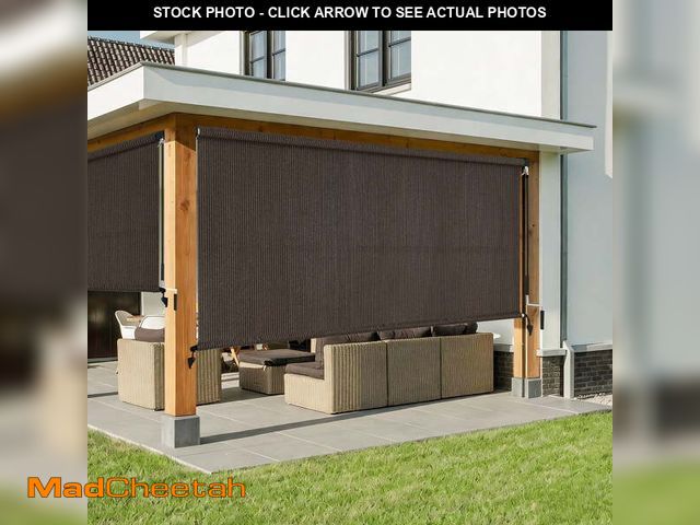 Lot 74-14437933 - AOSKY Cordless Outdoor Roller Shades, UV Block Sunshades for Patio, Roll Up Blinds for Porch Pergola...