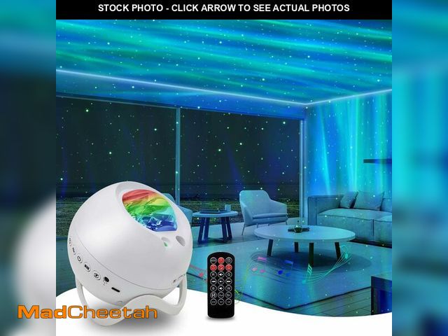 Lot 74-13570031 - HERHOTER Star Projector,Northern Lights Projector,with Bluetooth Speaker, White Noise, Remote Contro...