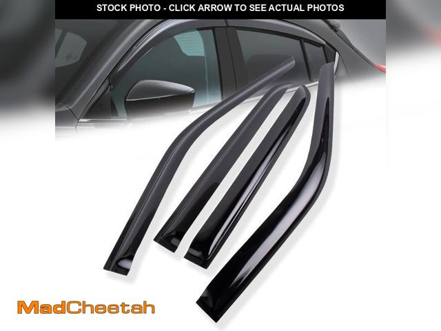 Lot 74-12418701 - Window Visors Rain Guards Compatible with 15-24 Ford F150/Lightning 17-24 F250 F350 F450 Crew Cab, A...