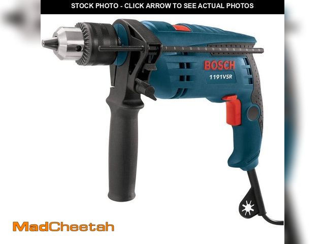 Lot 74-12690808 - Bosch Factory Reconditioned Corded 1/2 in. Single Speed Concrete/Masonry Hammer Drill with Auxiliary...