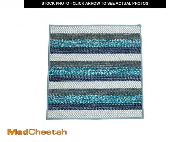 Lot 74-12130222 - Colonial Mills Noah Stripe Square - Blue Planet 10x10 - UNUSED