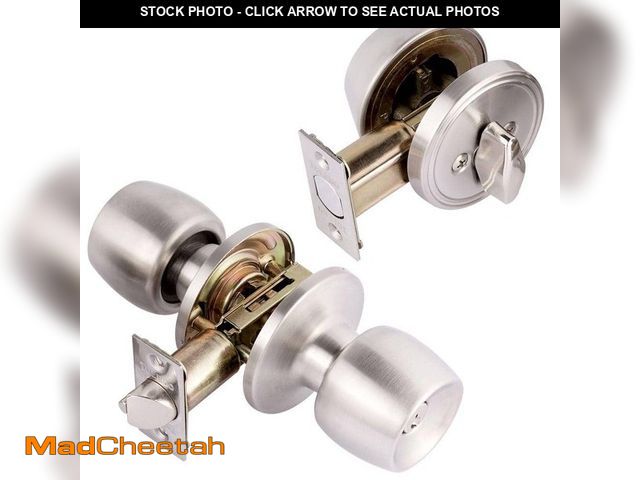 Lot 74-12746244 - TOLEDO Single Cylinder Satin Nickel Combo Set - UNUSED