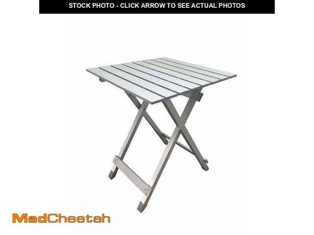 Lot 74-12686963 - Ozark Trail Aluminum Camping Table, Silver - USED