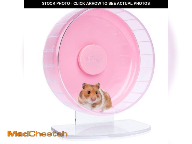 Lot 74-12353641 - Niteangel Super-Silent Hamster Exercise Wheels: - Quiet Spinner Hamster Running Wheels with Adjustab...