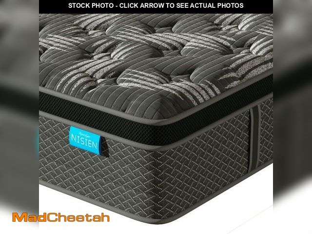Lot 74-12941184 - Queen Mattress,Nisien 12 Inch Hybrid Mattress in a Box, Gel Memory Foam Mattress,Individually Wrappe...