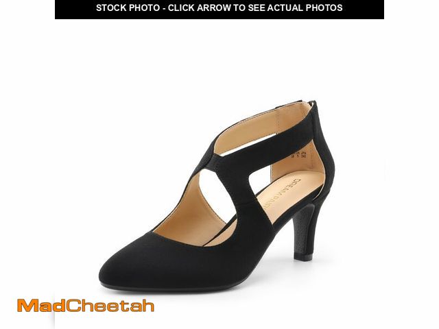 Lot 74-14208046 - DREAM PAIRS Women's Pumps Closed Pointed Toe Kitten Heels Elegant Party Wedding Dress Shoes for Wome...