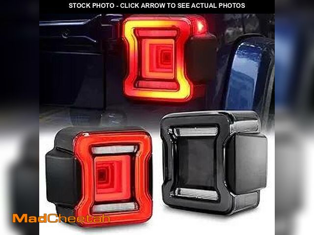 Lot 74-7103173 - lioonyee LED Smoked Tail Lights Compatible for 2018-2022 Wrangler - USED